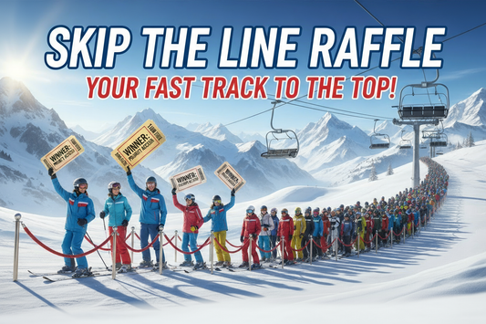 Remove the words “win priority ski lift access all season”  keep the rest of the image the same 