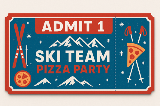 SKI Team Pizza Party Admit 1 ticket